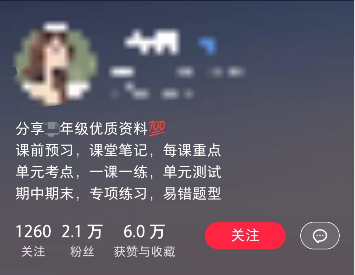 11个月，通过小学资料项目收入 20w，引流 8000 老师家长粉的深度复盘-先知网创